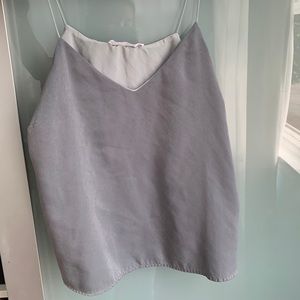 LUSH GRAY SILKY TANK